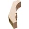 Ekena Millwork 5-inch W x 16-inch D x 22-inch H Balboa Rough Cedar Woodgrain TimberThane Knee Brace, Primed BRCUR05X16X22BOARCPR - alternate 6